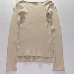 極美品 24年製 AURALEE ロンハーマン別注 ギザボートネック リブニット