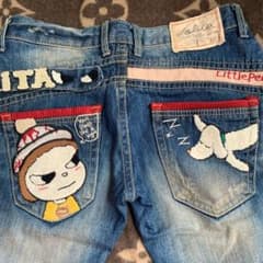 ロリータジーンズ 奈良美智コラボLOLITA JEANSデニム サイズ大きめ