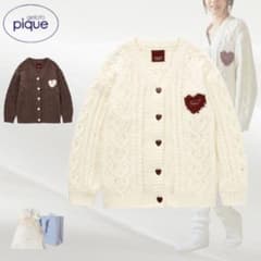 ジェラートピケ 2025 Valentin ハートアラン カーディガン - メルカリ