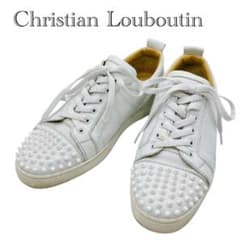 クリスチャンルブタン スパイクスタッズ レザー スニーカー 靴 26.5cm