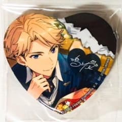 新品☆あんスタ☆Knights【鳴上嵐】一番カフェ☆ハート型缶バッジ