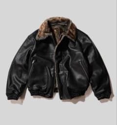 Camphorwoodフェイクレザーファー2wayリバーシブルフライトジャケット