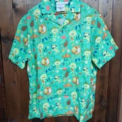 ディズニー アウラニ限定 オルメル アロハシャツ L - メルカリ