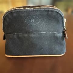 HERMES エルメス ボリードポーチ ミニミニ キャンバスブラック - メルカリ