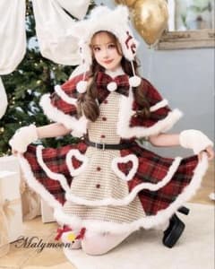 Malymoon/マリームーン】ノエルクラシック千鳥キャットサンタ - メルカリ