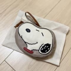 未使用 genten ゲンテン スヌーピー レザーポーチ - メルカリ