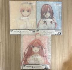 五等分の花嫁 一番くじ バストアップアクリルボード 一花 二乃 三玖