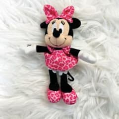 東京ディズニーリゾート ミニーマウス ヒョウ柄ピンク ぬいぐるみ