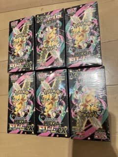 6 BOXセットポケモンカードゲーム MEGA ドリームEX シュリンク付き
