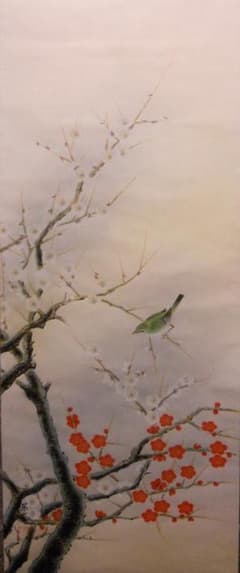 掛け軸 精華 恵比寿大国 絹本 希少 軸装 茶道具 掛軸 です