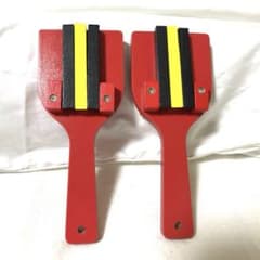 木製 鳴子 2個 セット 赤 黒 黄色 なるこ 子ども 子供 楽器 行事