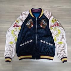 HOUSTON リバーシブルスカジャン 七福神・虎刺繍 Lサイズ - メルカリ