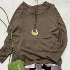 美品✨ヨーガンレール カシミヤ混トップス プルオーバー 軽量 洗える M