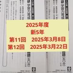 最新版2025年日能研学習力育成テスト新5年前期2回分 - メルカリ