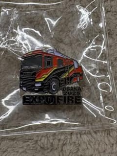 消防車ピンバッジ EXPO FIRE OSAKA2025 - メルカリ
