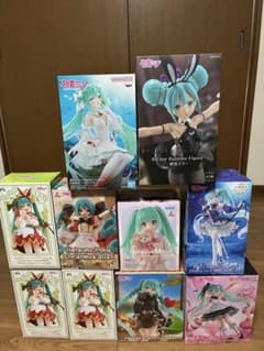 初音ミク フィギュア 10点セット まとめ売り BiCute AMP - メルカリ