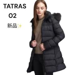 新品✨22AW】TATRAS サルマ ダウンコート ブラックMハンガー保存袋付