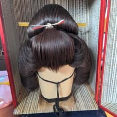 中古島田かつら 延べ棒付き 芸者かつら お安くどうぞ◎ - メルカリ