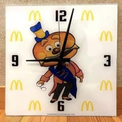 1978年 メイヤーマックチーズ マクドナルド 時計 クロック 看板