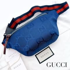 ☆未使用 GUCCI グッチ シェリー ジャンボ GG ナイロン ウエストポーチ