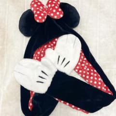 ディズニー ミニーちゃん 帽子 手袋 ファンキャップ マフラー 防寒