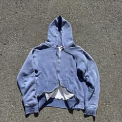 50s 60s vintage ジップ パーカー ダブルフェイス サンフェード - メルカリ