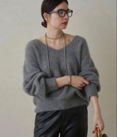 Loungedress FURカシミヤVニット グレー - メルカリ