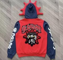 Glo gang グローギャング ジップパーカー 赤 並行輸入品 - メルカリ