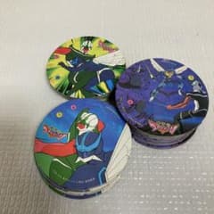 TS60 昭和レトロ 夢戦士ウイングマン 当時物 メンコ 輪ゴム劣化跡あり