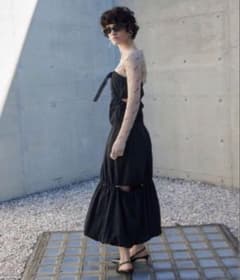 JOSE MOON ジョゼムーン ランダムギャザーベアドレス ブラック - メルカリ