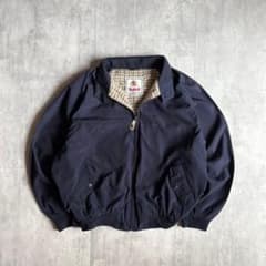 90s vintage】ハリントンジャケット 裏地チェック 短丈 茄子紺 - メルカリ