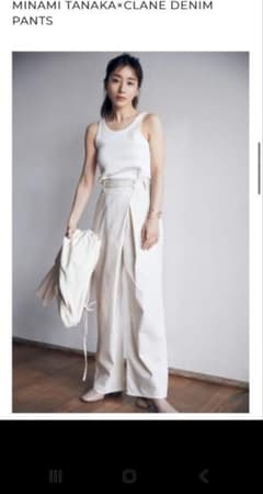 MINAMI TANAKA×CLANE DENIM PANTS ホワイト 0 - メルカリ