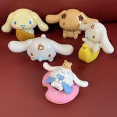 平成レトロ) シナモンロール ハッピーセット×4 陶器製×1体 まとめ売り