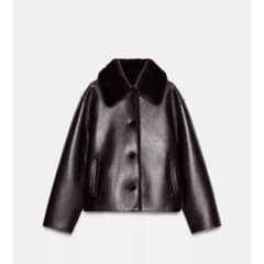 2025新作】ZARA リバーシブル ダブルフェイス フェイクレザー