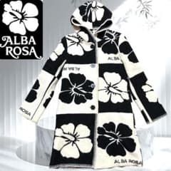 ALBAROSA アルバローザ 升目コート ハイビスカス 白×黒 ギャル - メルカリ