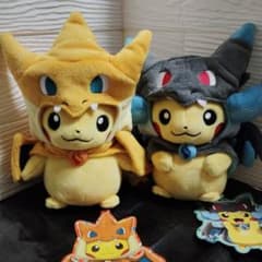 ポケモン☆♥メガリザードンX・Yのポンチョを着たピカチュウ