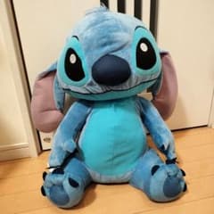 スティッチ ふわふわ くたっと 超超BIG ぬいぐるみ 大きい 青 - メルカリ