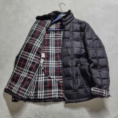 2way バーバリーブラックレーベル ホワイトグースダウン ファー ノバ