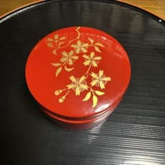 京都老舗漆器 京漆匠【象彦】 桜蒔絵 久美皿 銘々皿 漆器 6枚セット箱