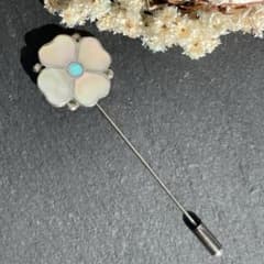 ヴィンテージ ズニ族 Zuni インディアンジュエリー ピンブローチ