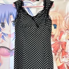 ウィッシュコア 姫カジ 森ガール コケット ドット柄 キャミワンピ