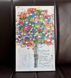 木梨憲武展 Timing ー瞬間の光りー 感謝 キャンバスアート - メルカリ