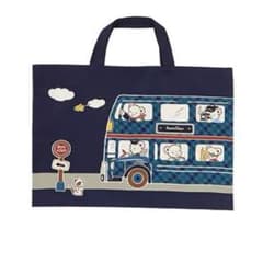 ファミリア】新品 レッスンバッグ ファミちゃん チェック XB バス 車