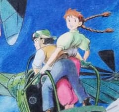天空の城ラピュタ パズー、シータ 手書き 色鉛筆画 イラスト - メルカリ