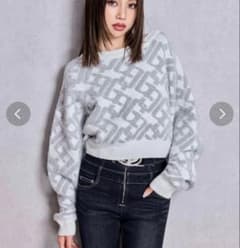 GYDA ジェイダ GGチェーンロゴラメニットトップス - メルカリ