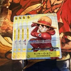 ワンピース トレーディングカード モンキー・D・ルフィ p-106 - メルカリ