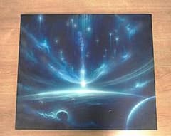 0286 絵画 宇宙 風景 アクリル画 F10 神秘的 青 ブルー あお アオ