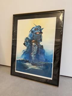 劇場版機動戦士ガンダムIIポスターB2 複製原画 額装済・安彦良和直筆