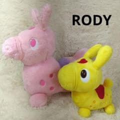 ロディ RODY ぬいぐるみ2体セット ピンク・イエロー 刺繍ロゴ TAITO
