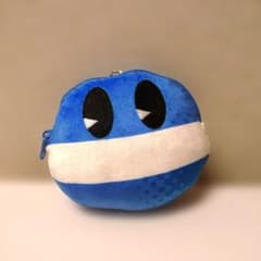 pop'n music ポップンミュージック ぬいぐるみ パスケース 青ポップ君